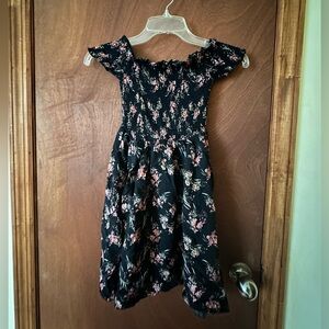 Floral Black and Pink Dress